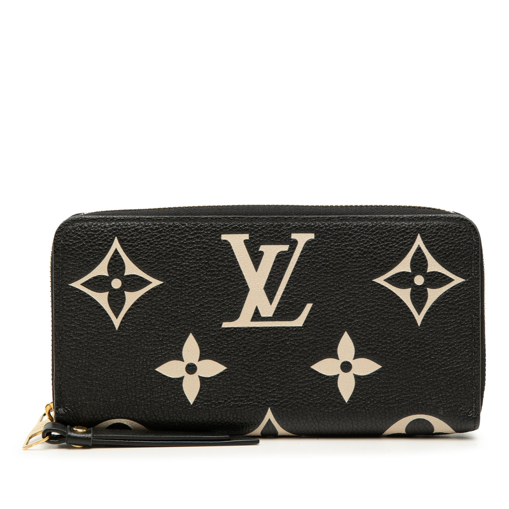 Pre-Loved Louis Vuitton Bicolor Monogram Empreinte Giant Zippy Wallet - Picture 1 of 7